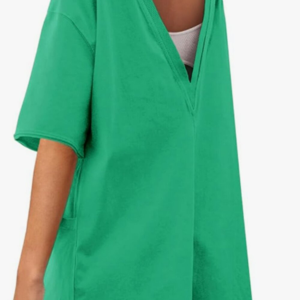 Rompers for Women Casual Short Sleeve Oversized Athletic Workout Reversible - Sm